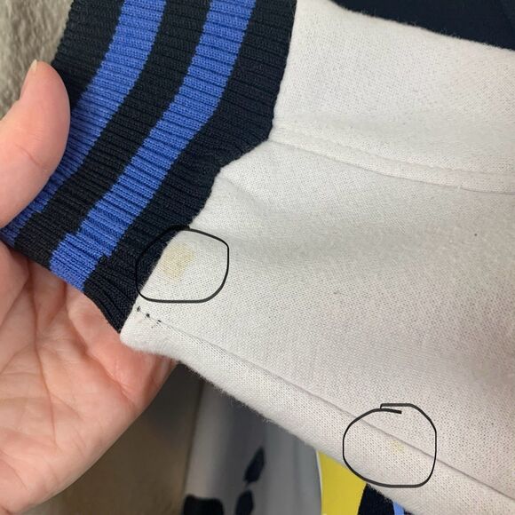 Dragonball Z Vegeta Mens Sz S Varsity Snap Button Black White Anime Jacket Coat - Picture 8 of 9